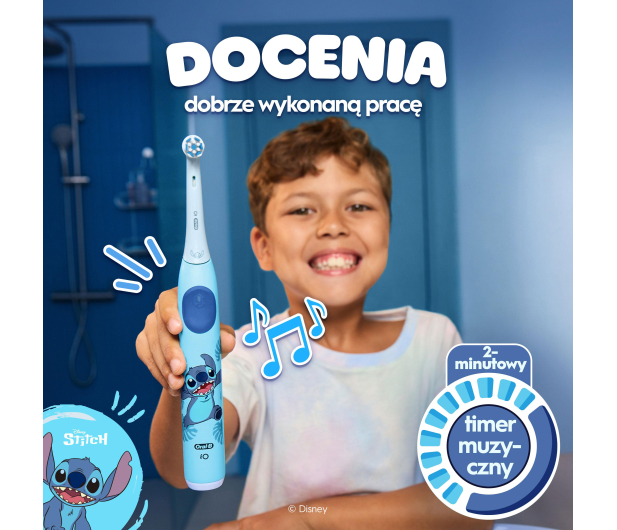 Oral-B SZCZOTECZKA MAGNETYCZNA ORAL-B IO KIDS AKU PROIO2 STITCH+ETU - 1500416 - zdjęcie 7